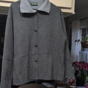 G.G. Sport By Gallant Gaumond Gray Fleece Jacket.